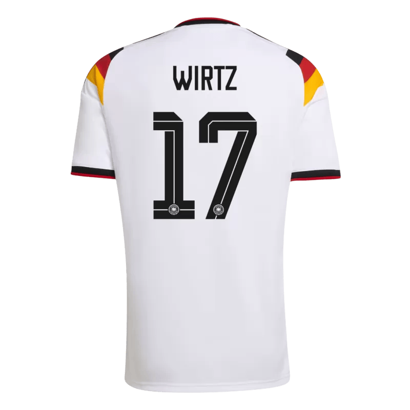 Germany WIRTZ #17 Home World Cup 2026 Jersey White Men's
