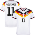 Germany WOLTEMADE #11 Home World Cup 2026 Jersey White Men's
