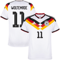 Germany WOLTEMADE #11 Home World Cup 2026 Jersey White Men's