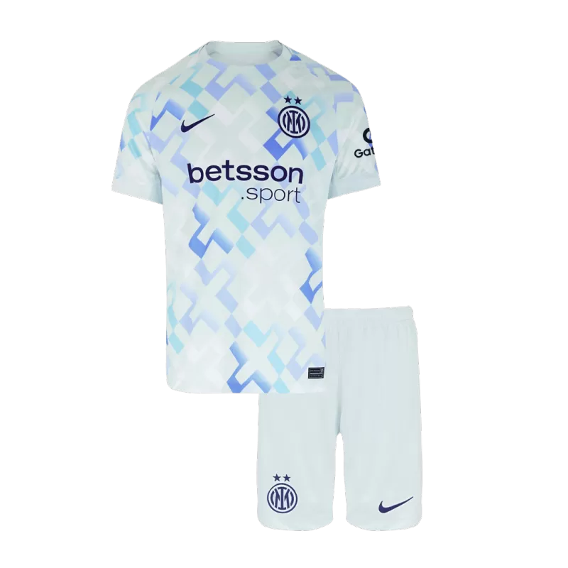 Inter Milan Away 2025/26 Kit White Kids