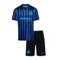 Inter Milan Home 2025/26 Kit Black & Blue Kids