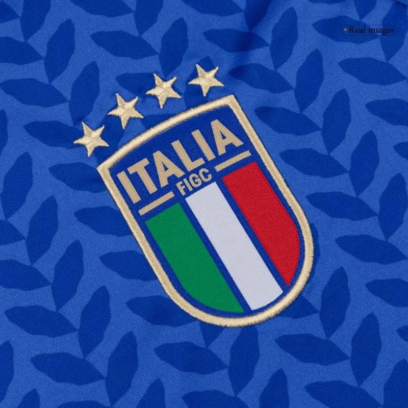 Italy Home World Cup 2026 Long Sleeve Jersey Blue Men's