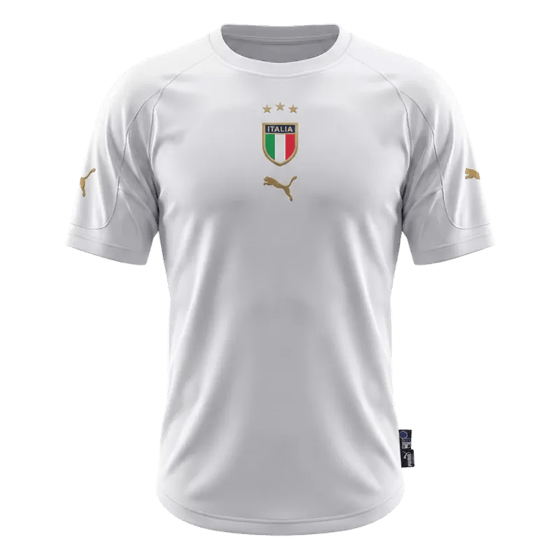 Italy Retro Away Jersey 2004 White Men's