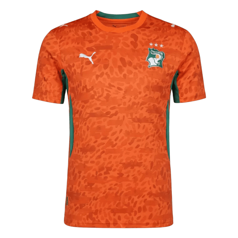 Ivory Coast Home World Cup 2026 Jersey Orange Men's