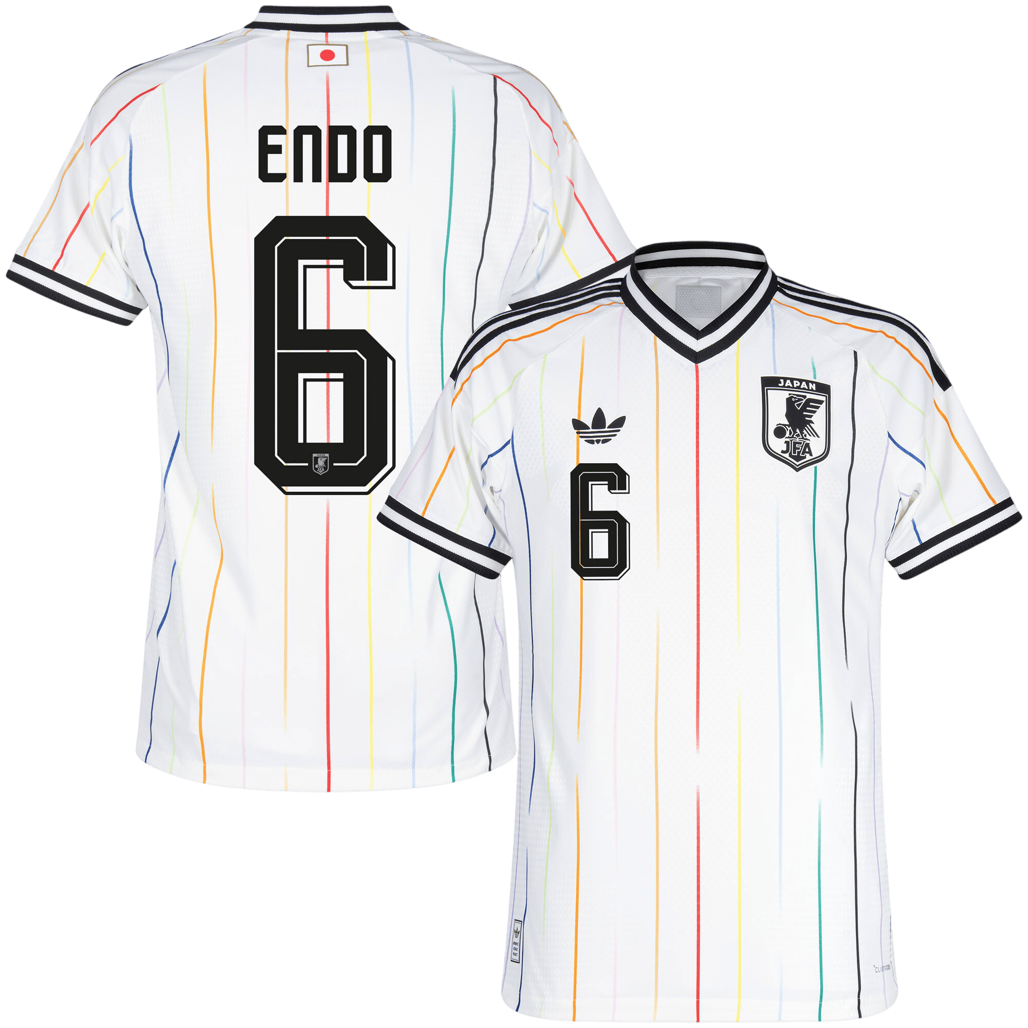 Japan ENDO #6 Away World Cup 2026 Jersey White Men's