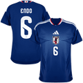 Japan ENDO #6 Home World Cup 2026 Jersey Dark Blue Men's