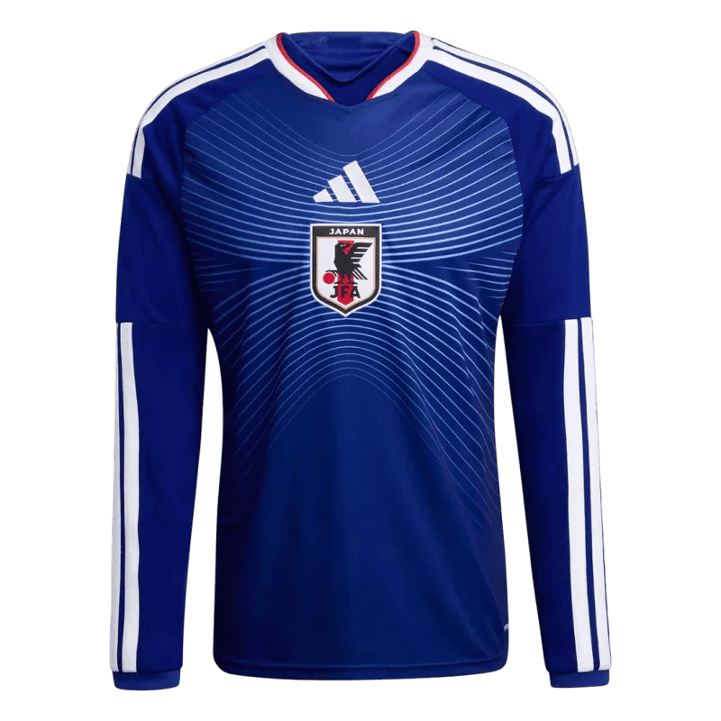 Japan Home World Cup 2026 Long Sleeve Jersey Dark Blue Men's