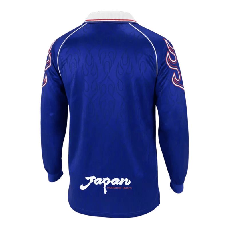 Japan Retro Home Long Sleeve Jersey 1998 Blue Men's