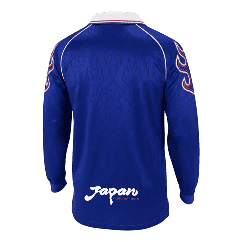 Japan Retro Home Long Sleeve Jersey 1998 Blue Men's