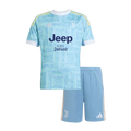 Juventus Away 2025/26 Kit Light Blue Kids