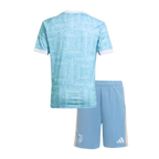 Juventus Away 2025/26 Kit Light Blue Kids