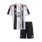 Juventus Home 2025/26 Kit Black & White Kids