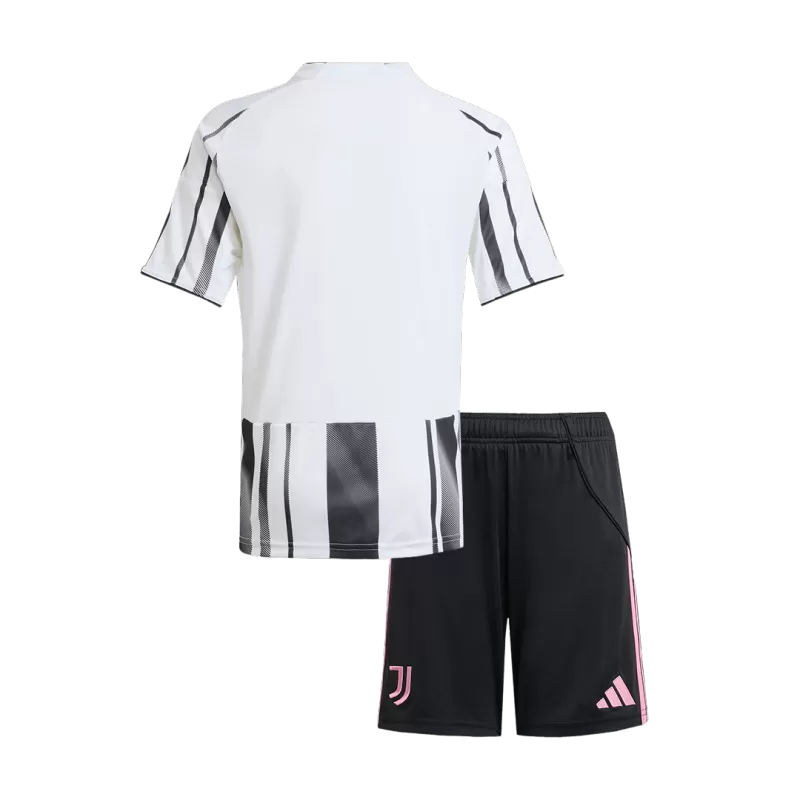 Juventus Home 2025/26 Kit Black & White Kids