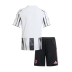 Juventus Home 2025/26 Kit Black & White Kids
