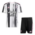 Juventus Home 2025/26 Kit Black & White Men's