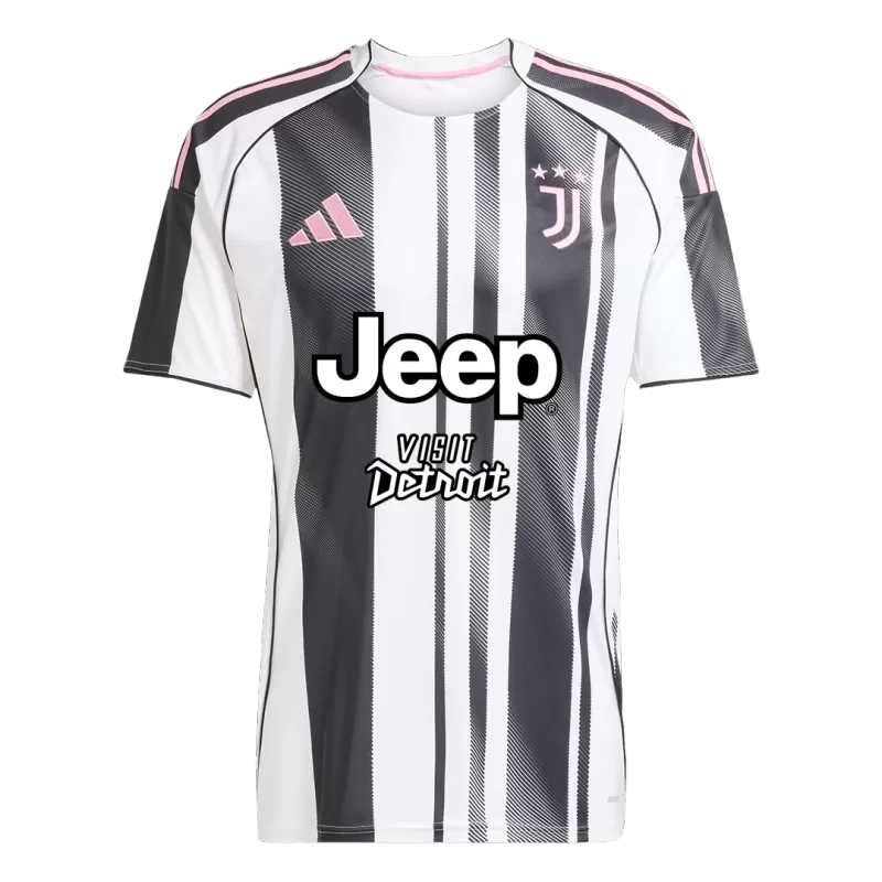 Juventus Home 2025/26 Kit Black & White Men's