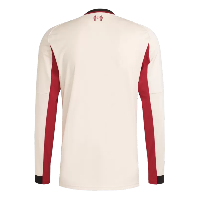 Liverpool Away 2025/26 Long Sleeve Jersey Beige Men's