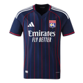 Lyon Away 2025/26 Jersey Player's Version Navy Blue Men's