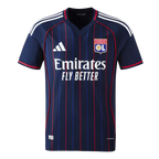 Lyon Away 2025/26 Jersey Player's Version Navy Blue Men's