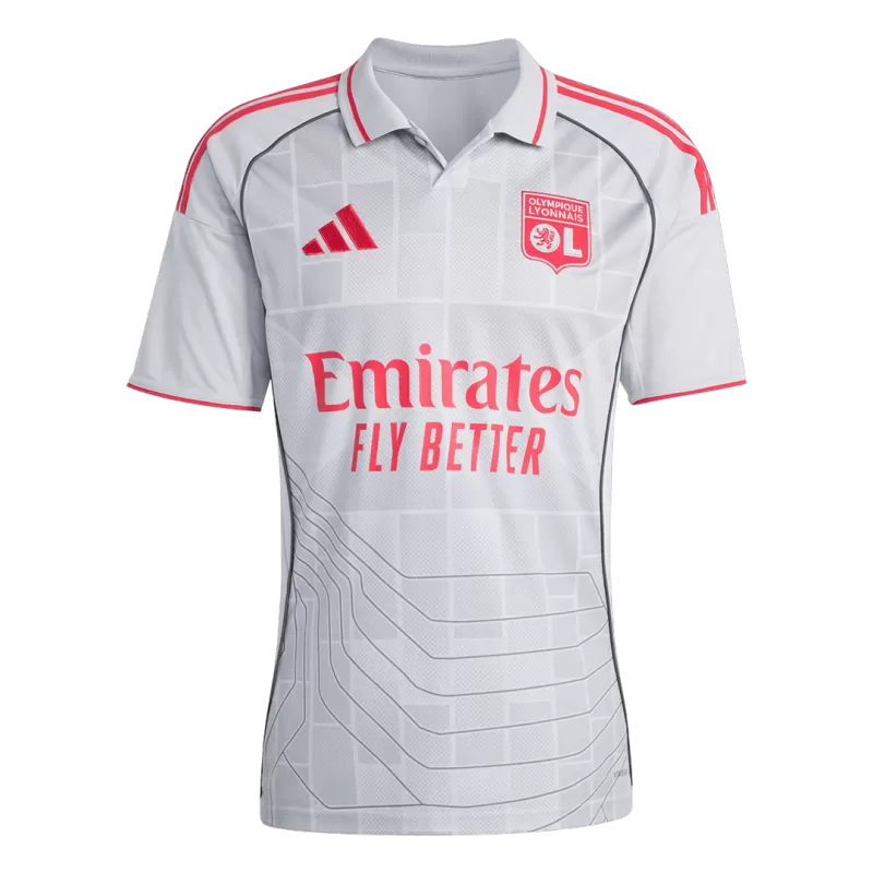 Lyon Third 2025/26 Jersey Grey Men's