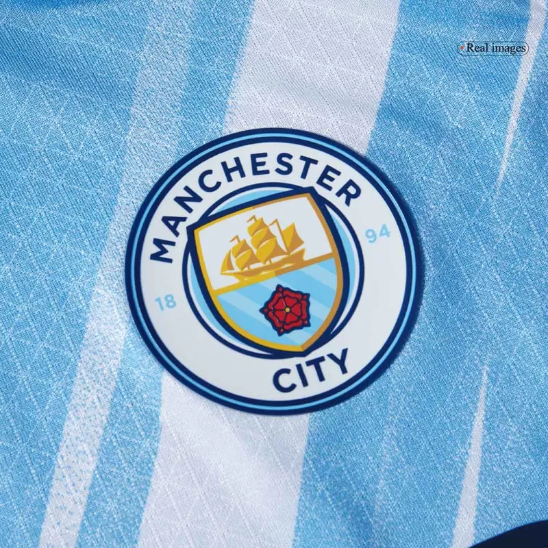 Man City Home 2025/26 Jersey Player's Version Light Blue Men's
