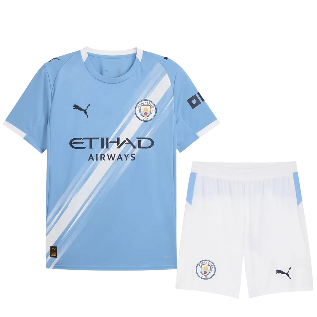 Man City Home 2025/26 Kit Light Blue Men's
