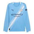 Man City Home 2025/26 Long Sleeve Jersey Light Blue Men's