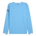 Man City Home 2025/26 Long Sleeve Jersey Light Blue Men's