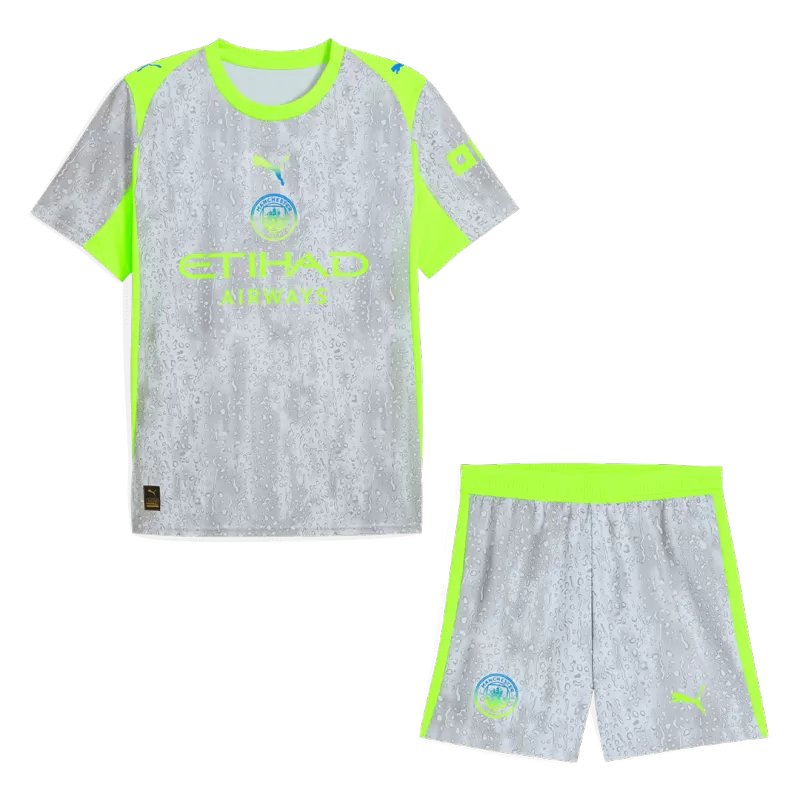 Man City Third 2025/26 Kit Grey Men's