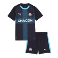 Marseille Away 2025/26 Kit Black Kids