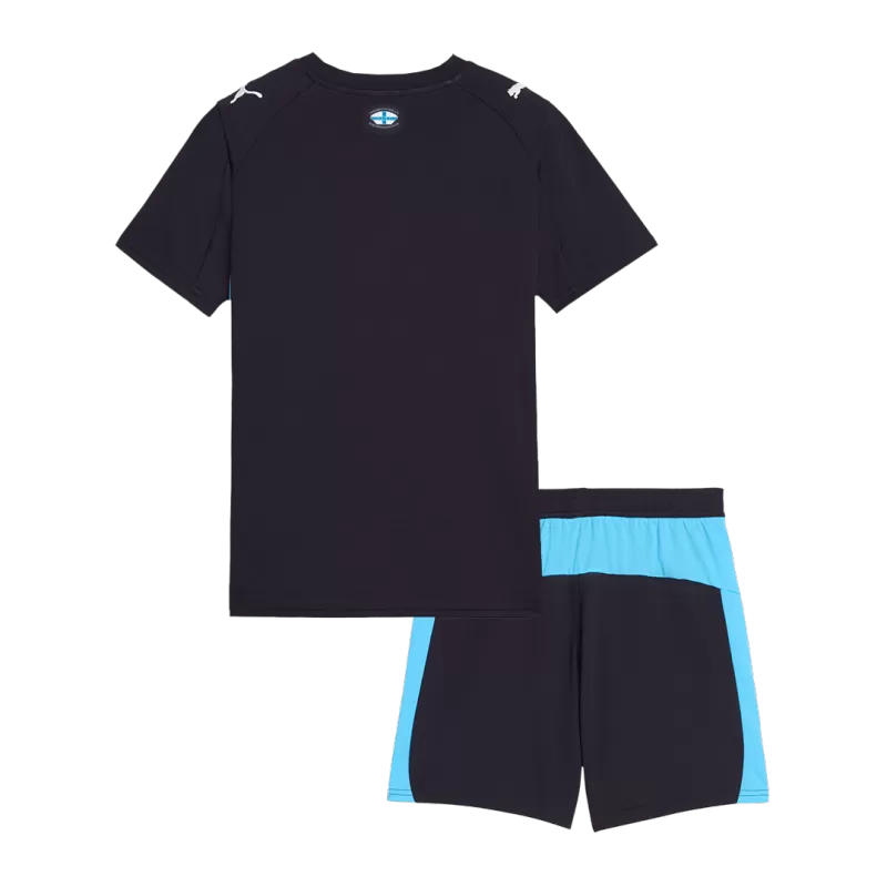 Marseille Away 2025/26 Kit Black Kids
