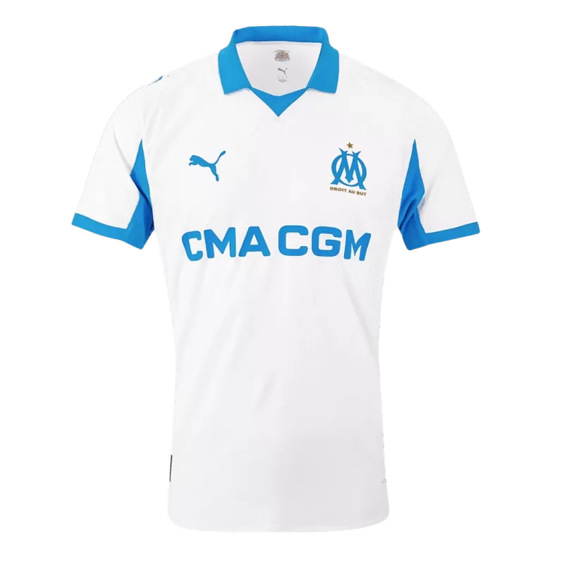 Marseille Home 2025/26 Jersey Player's Version White Men's