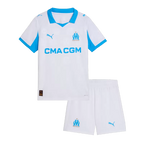 Marseille Home 2025/26 Kit White Kids