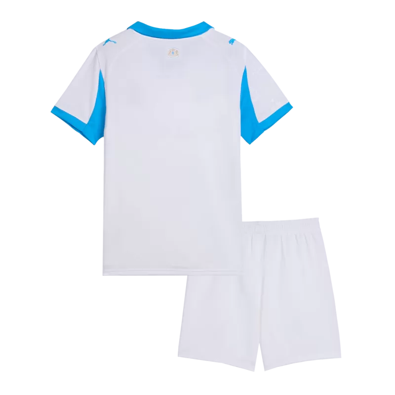 Marseille Home 2025/26 Kit White Kids