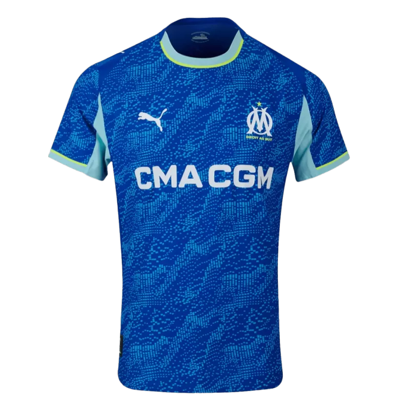 Marseille Third 2025/26 Jersey Player's Version Blue Men's
