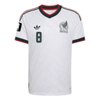 Mexico A. FIDALGO #8 Away World Cup 2026 Jersey White Men's