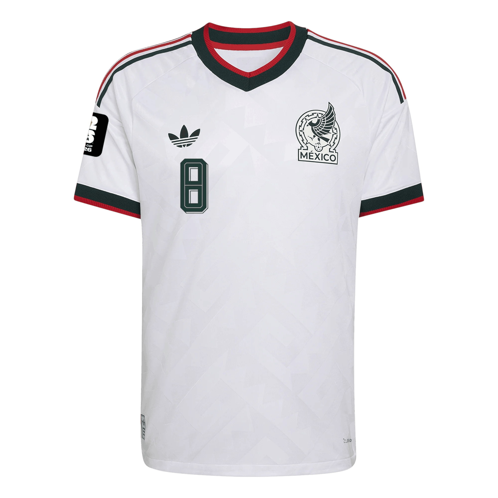 Mexico A. FIDALGO #8 Away World Cup 2026 Jersey White Men's