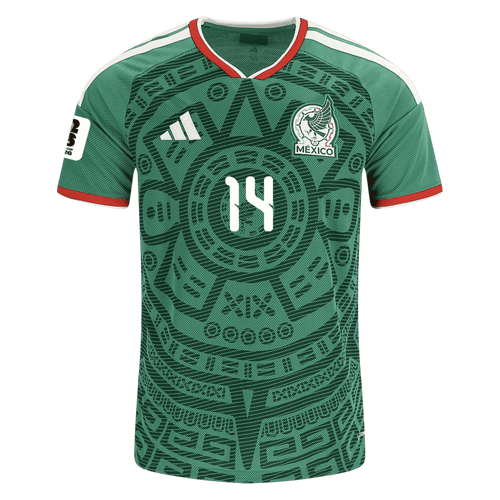 Mexico A. GONZALEZ #14 Home World Cup 2026 Jersey Green Men's