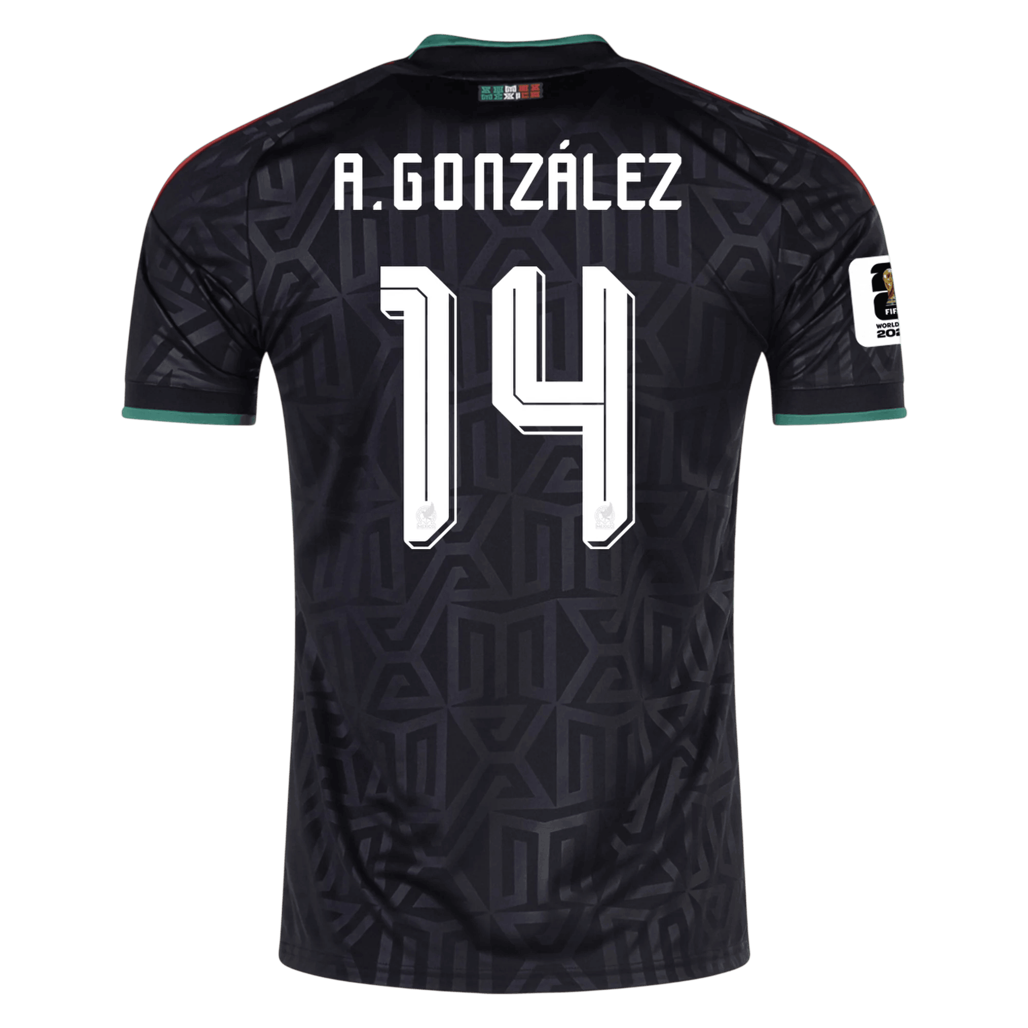 Mexico A. GONZALEZ #14 Third World Cup 2026 Jersey Black Men's
