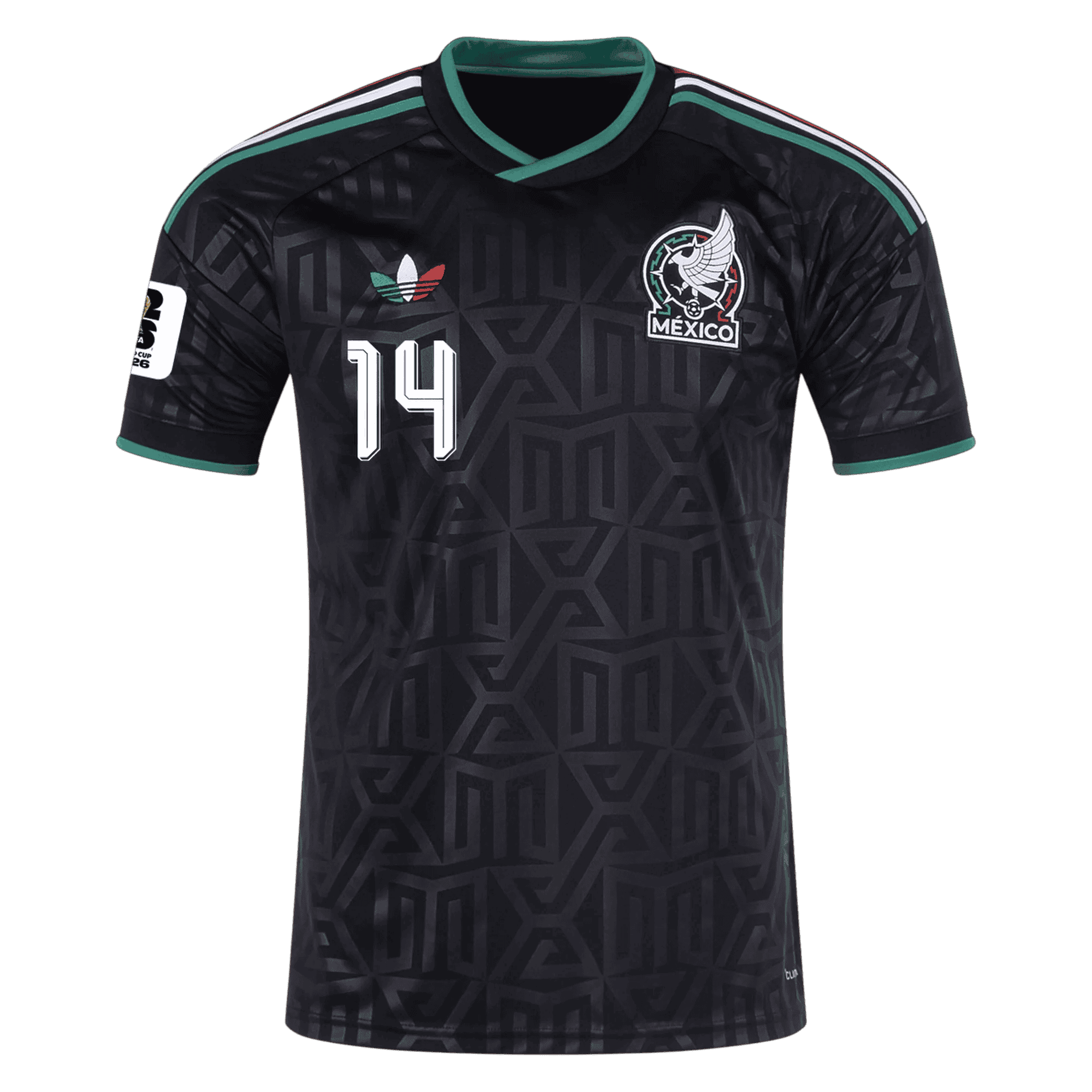 Mexico A. GONZALEZ #14 Third World Cup 2026 Jersey Black Men's