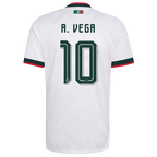 Mexico A. VEGA #10 Away World Cup 2026 Jersey White Men's