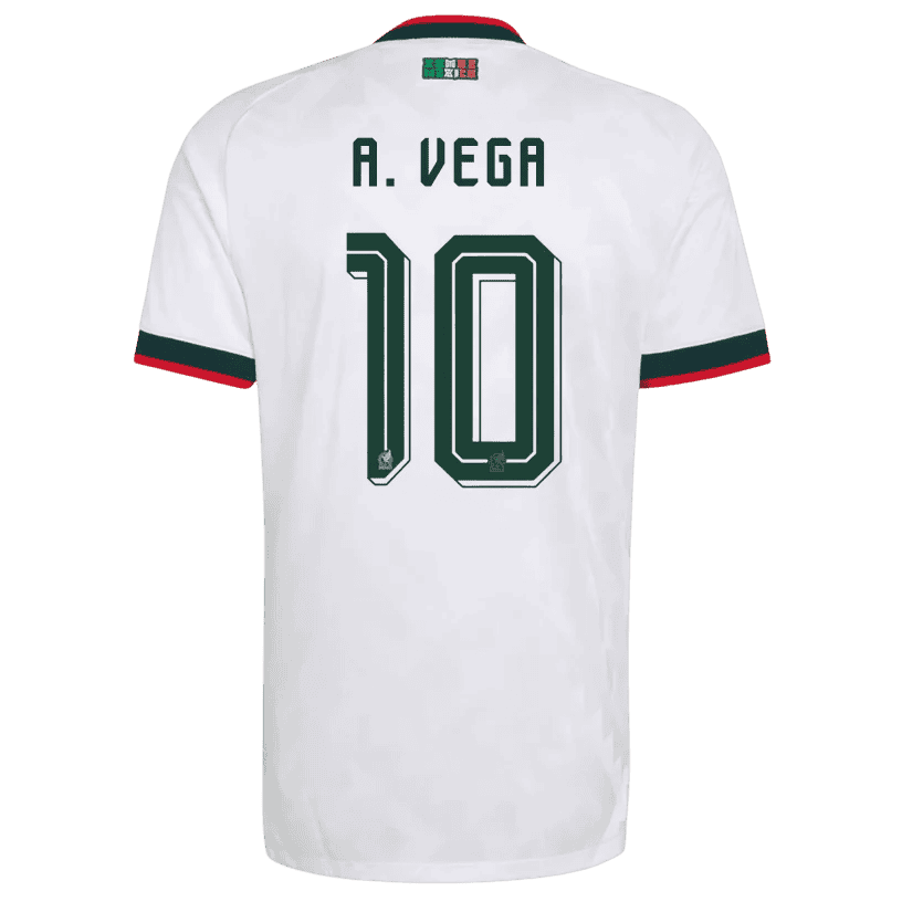 Mexico A. VEGA #10 Away World Cup 2026 Jersey White Men's