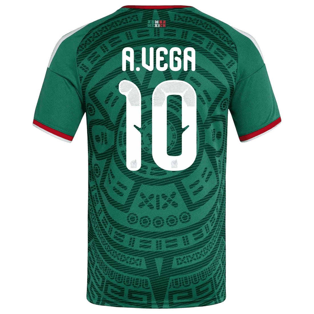 Mexico A. VEGA #10 Home World Cup 2026 Jersey Green Men's
