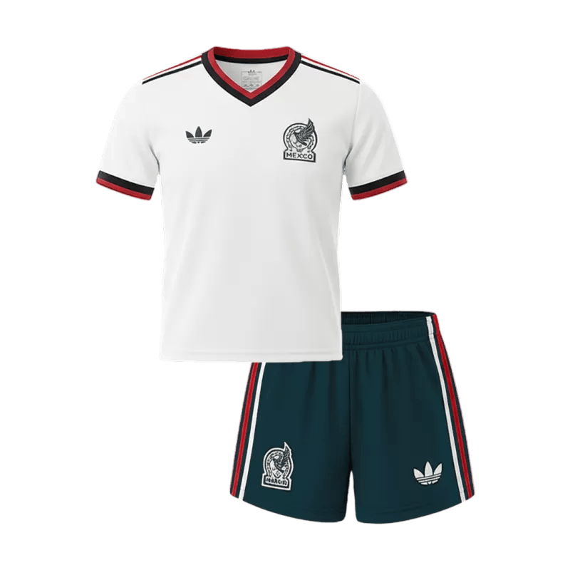 Mexico Away World Cup 2026 Kit White Kids