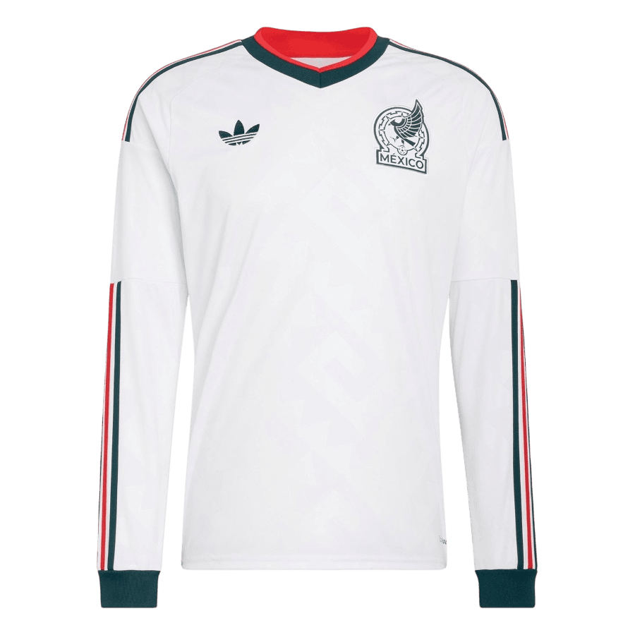 Mexico Away World Cup 2026 Long Sleeve Jersey White Men's