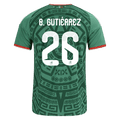 Mexico B. GUTIERREZ #26 Home World Cup 2026 Jersey Green Men's
