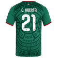 Mexico C. HUERTA #21 Home World Cup 2026 Jersey Green Men's