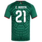 Mexico C. HUERTA #21 Home World Cup 2026 Jersey Green Men's