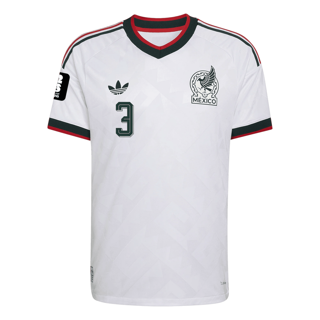 Mexico C. MONTES #3 Away World Cup 2026 Jersey White Men's