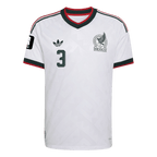 Mexico C. MONTES #3 Away World Cup 2026 Jersey White Men's